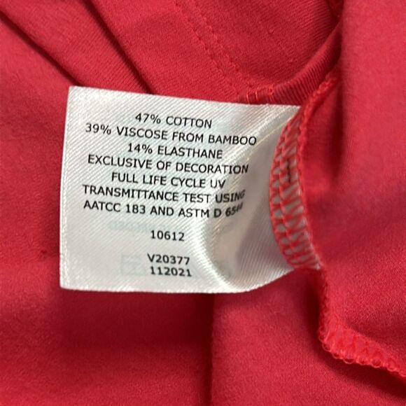 Coolibar 18” Plaka Knit Mid Rise Pink Active Skirt Skort UPF Size Large - Picture 14 of 14